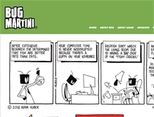 Tablet Screenshot of bugmartini.com